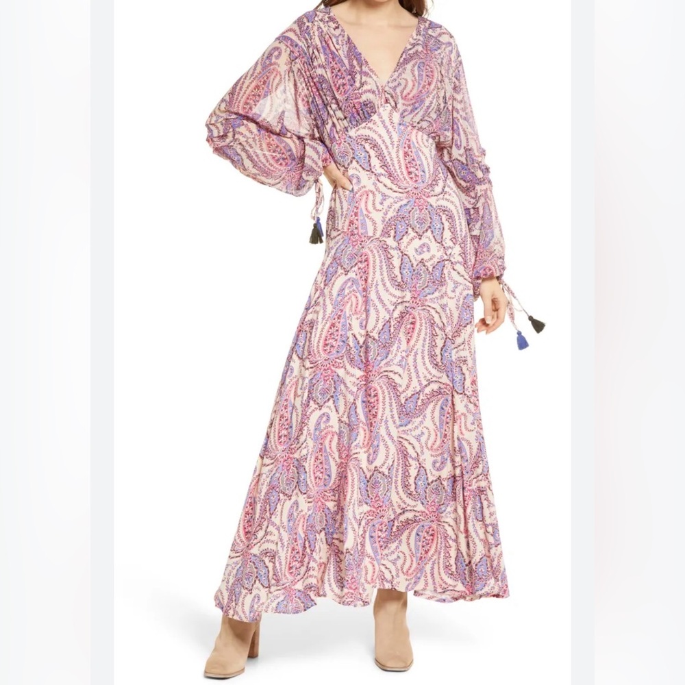 Free People Mirage Long Sleeve Maxi Dress